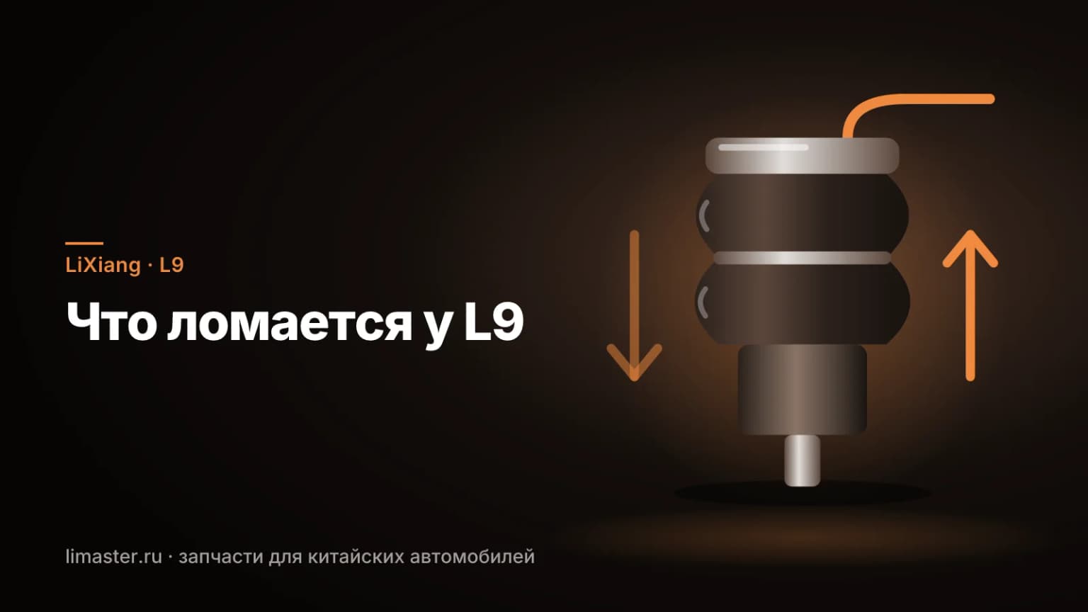 Пневмобаллон и рычаг подвески: запчасти LiXiang L9